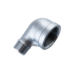 304 stainless steel casted eccentric reducer 90-degree elbow fitting with waterproof and rustproof inner and outer threads