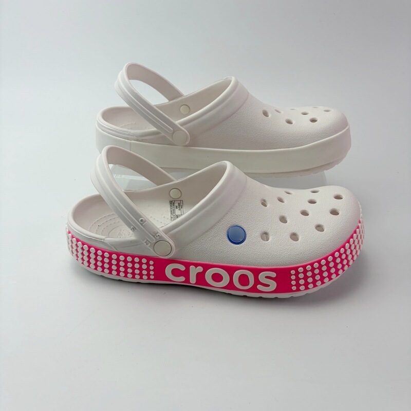 Crocs Clogs with Polka Dots, Beach Sandals with Mosaic Stripes, Closed-Toe Beach Shoes, Clogs from the Source Factory Crocs Clogs with Polka Dots, Beach Sandals with Mosaic Stripes, Closed-Toe Beach Shoes, Clogs from the Source Factory