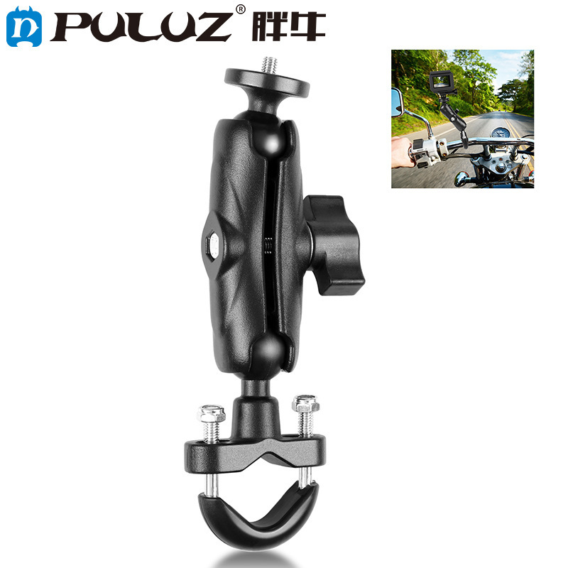 Puluz Fat Cow Suitable for Insta360 X4 Camera Motorcycle Bicycle Fixed Bracket Handlebar Mirror Holder