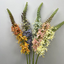仿真花飞燕草独尾草插花落地套装花艺橱窗酒店家居客厅装饰牛尾草