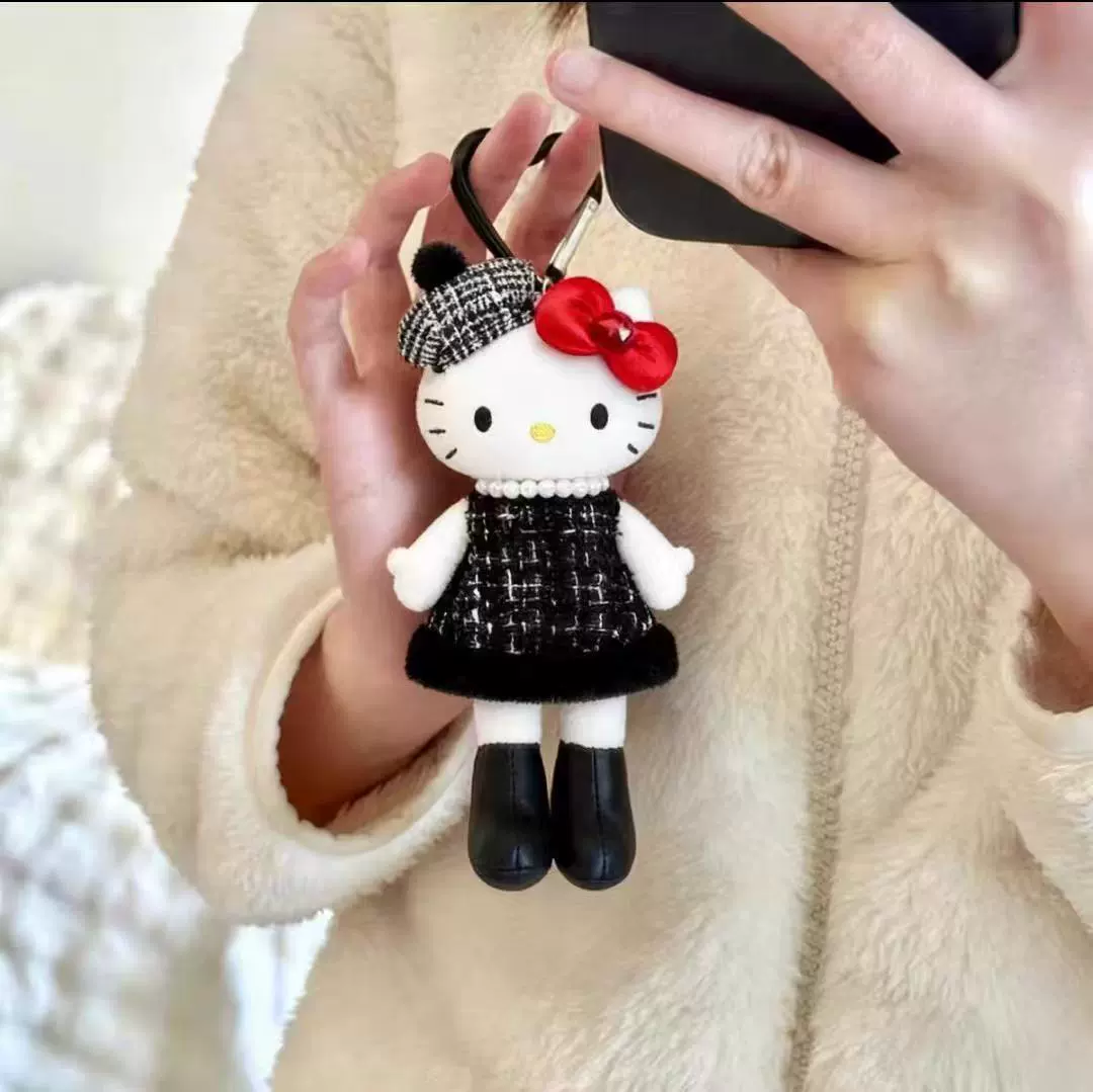 Плюшевый брелок (Sanrio) Hello Kitty, плюшевая кукла-талисман, размеры 10–16 см