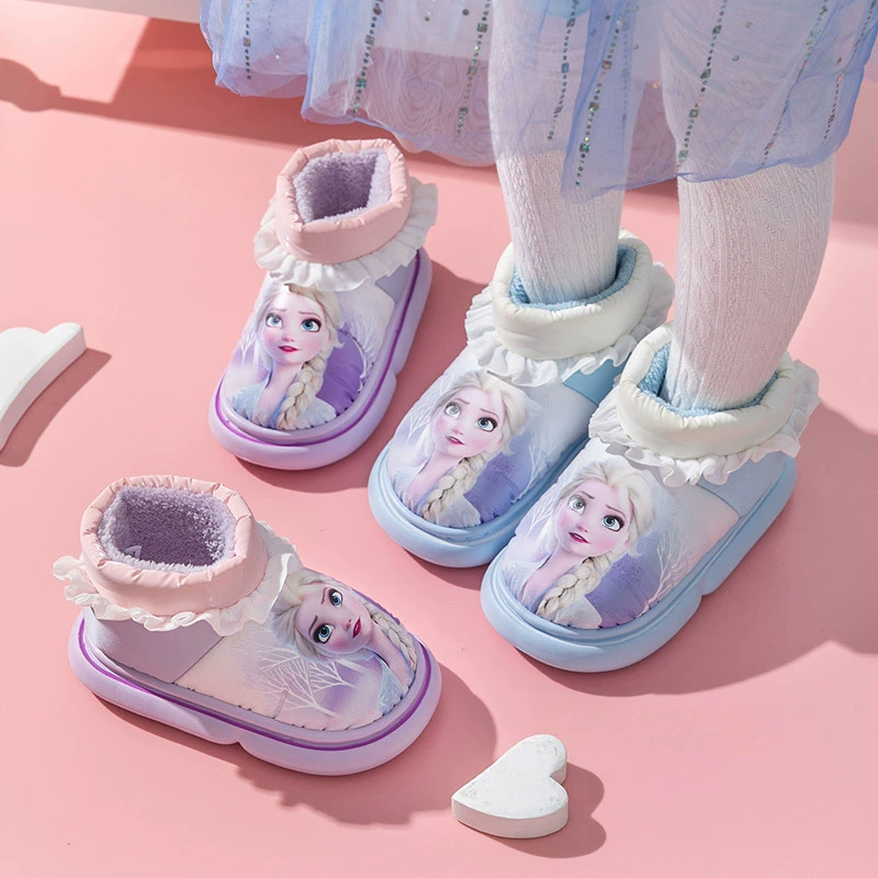 Замороженные хлопчатобумажные туфли для девочек зимние сумки