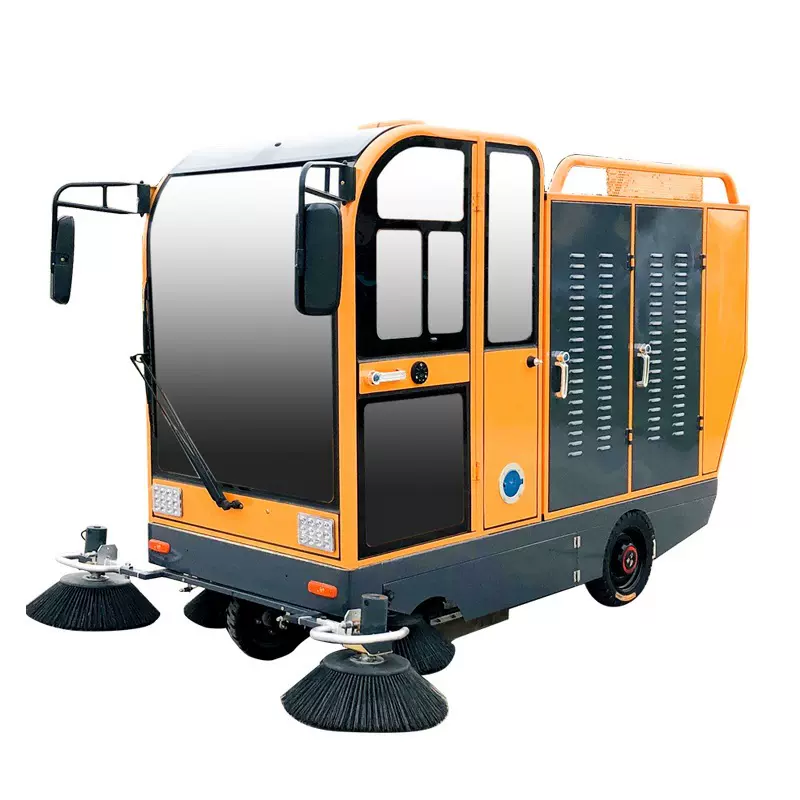 240L多功能挂桶扫地车分类垃圾桶工厂车间道路电动扫地车工业清扫