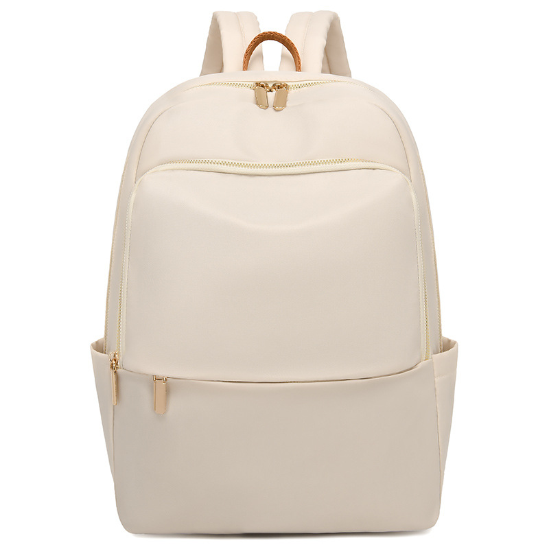 Fábrica al por mayor 2024 nueva mochila casual de color sólido para mujer, mochila para computadora de gran capacidad ligera para desplazamientos urbanos