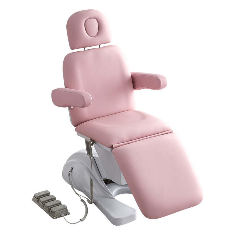 Fábrica de elevación eléctrica rosa belleza cama de tatuaje multifuncional cama micro cirugía plástica dental inyección cama salón de belleza