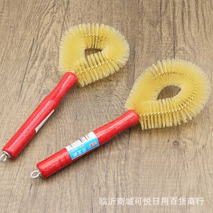 Wooden Handle Elastic Silk Pot Brush Daily Necessities One Dollar Two Dollar Store Household Kitchen Housework Cleaning Dishwashing Pot Brush