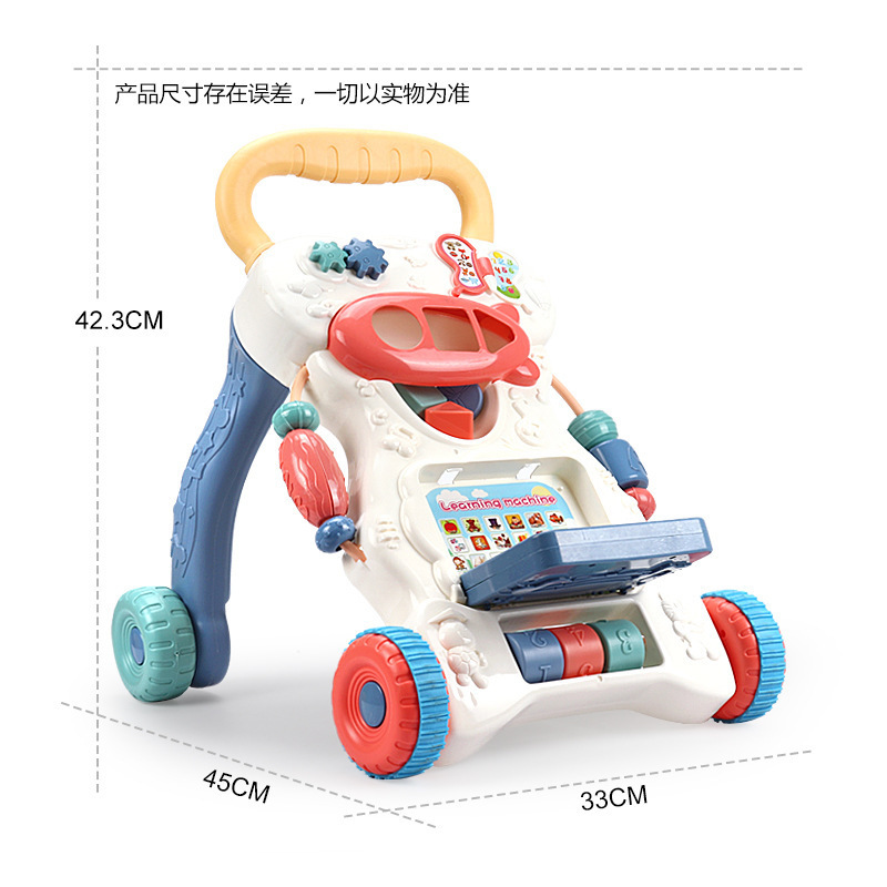 caminante multifuncional para niños máquina de aprendizaje temprano puzzle carro con tanque de agua anti-deslizante caminante juguete para bebés