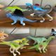 Cross-border 3.5-inch Dinosaur Model 10cm Solid Dinosaur Toy Brachiosaurus Tyrannosaurus Velociraptor Static Model