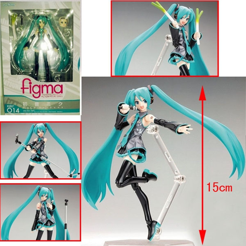 特別なオファー！フィグマ 014 #   初音ミク バーチャルシンガー ミー MI 関節可動フィギュアモデル装飾品|undefined