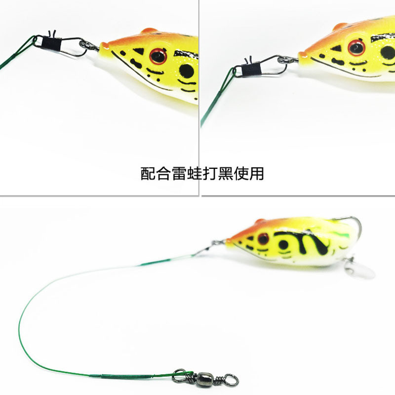 Luya anti -bite line Wire leader with rotary rotor pins, soft steel wire front wires, Luya fishing sets 4