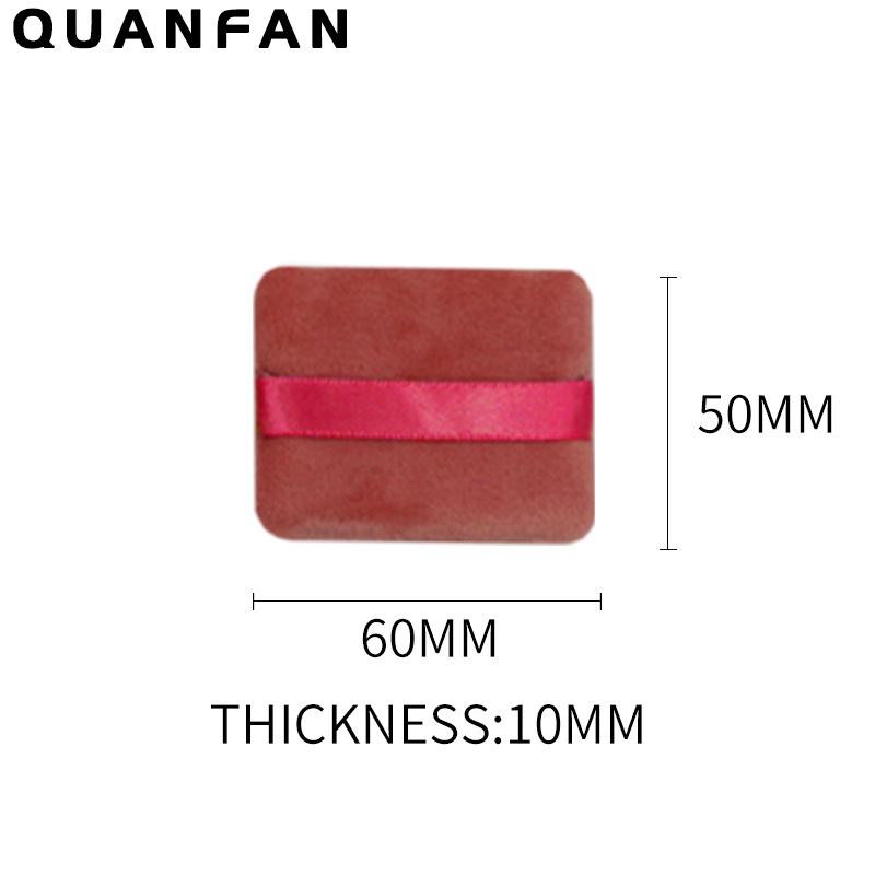 Suministro directo transfronterizo triángulo pequeño cuadrado redondo corazón melocotón polvo seco miel en polvo maquillaje multicolor material de pelo corto súper suave