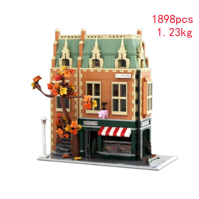 Restaurant Building Block Model Small Particle Construction Toy_voghion.com
