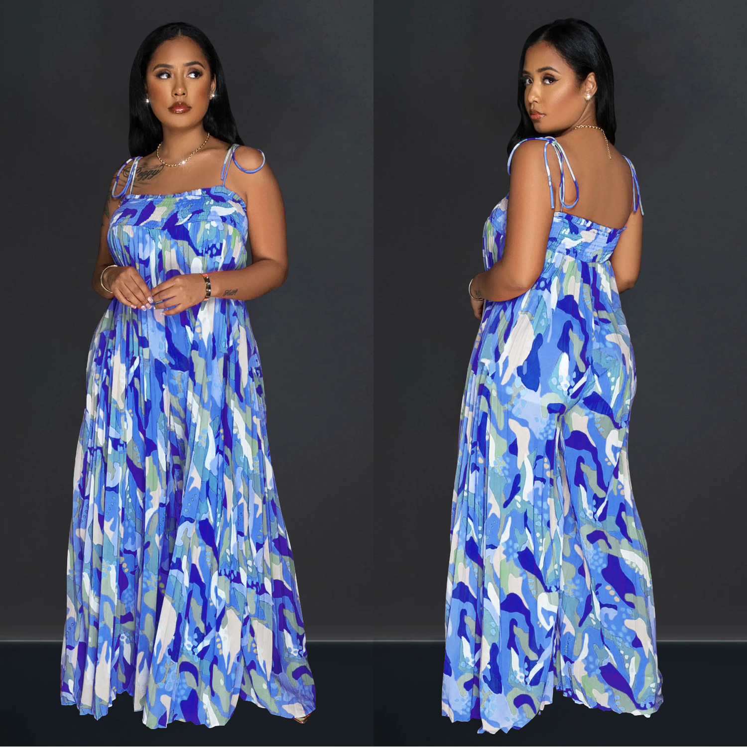 C6878 Aliexpress transfronterizo amazon moda europea y americana de mujer estampada sexy jatuones de pierna de prensado