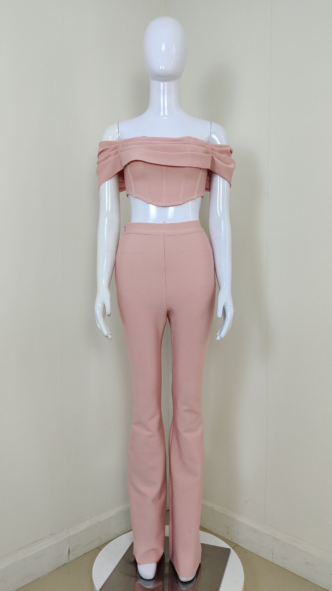 Täglich Frau Elegant Einfarbig Elasthan Polyester Hosen-Sets Hosen-Sets display picture 11