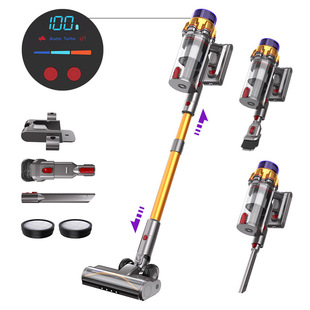 [Cross-Border New Product] Lightweight Wireless Vacuum Cleaner Household Green Light Super Suction Mite Removal Cat Hair Vacuum Cleaner