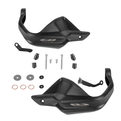 Suitable for Honda Cb 650R Modified Motorcycle Hand Guard Disc Handlebar Windproof and Anti-Fall Heightening Hand Guard Disc Accessories (Motorcycle front windshield) - 18cb6-hand-guard-black