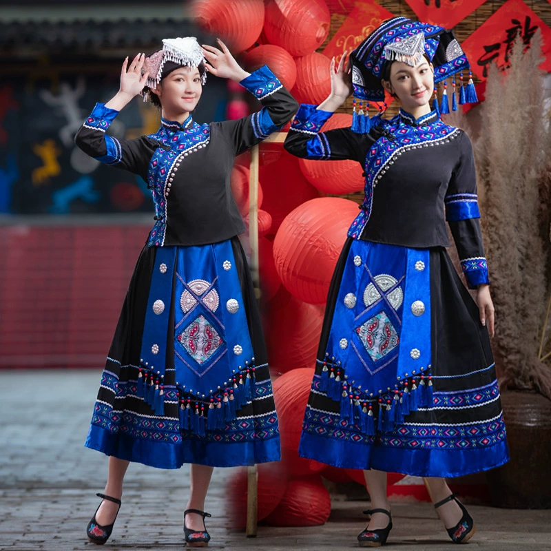 Новый костюм для взрослых женщин Гуанси Чжуан