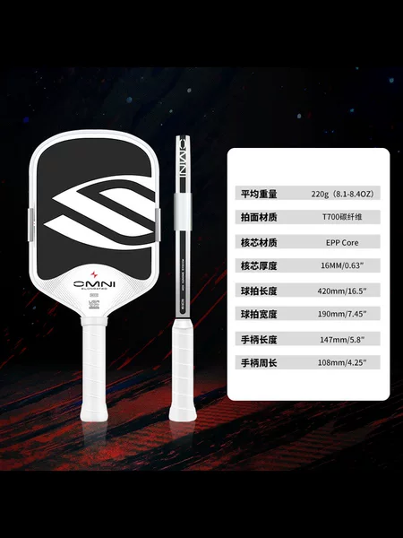 Carbon fiber pickleball paddle set with matte surface, best-selling cross-border product, slk omni paddle