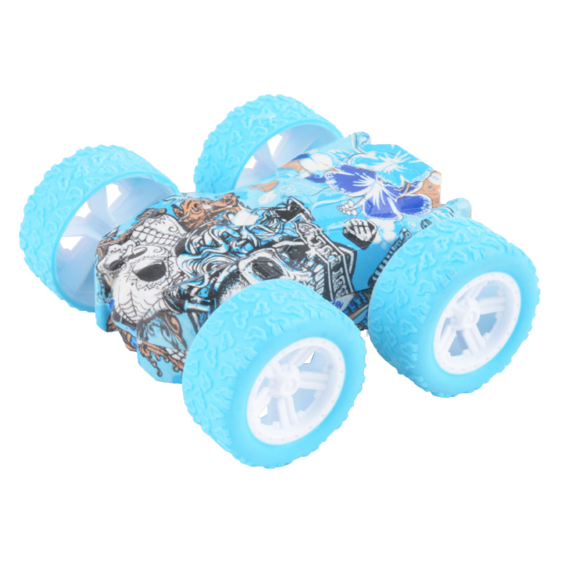 Coche de inercia de tracción en las cuatro ruedas para niños Vehículo todoterreno de doble cara Modelo de carreras de acrobacias resistente a caídas Juguete de regalo de niño puesto al por mayor