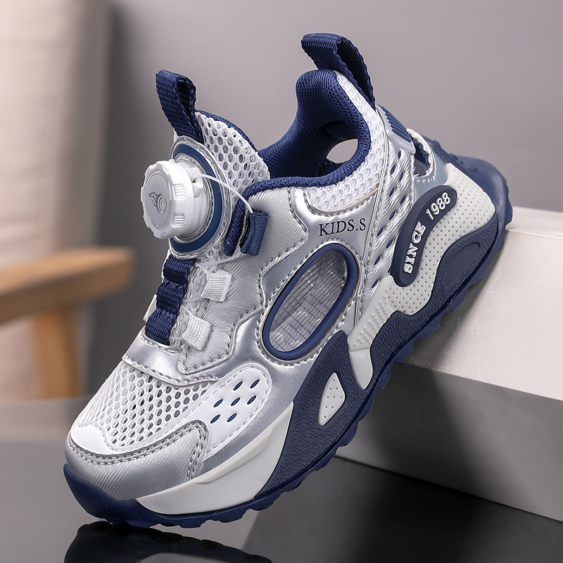 Nuevos zapatos transpirables de gran malla para hombres y mujeres, zapatos para niños con suela suave antideslizante, zapatos de correr casuales de verano para niños image 8