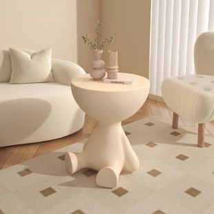 Cream Floor Decoration Sofa Living Room Coffee Table Simple Bedside Table Bedroom Bedside Small Storage Rack Household Stool