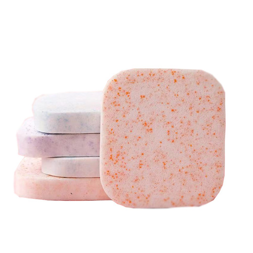 Seaweed face wash sponge, thickened and enlarged particle sponge, cleansing and exfoliating baby bath sponge