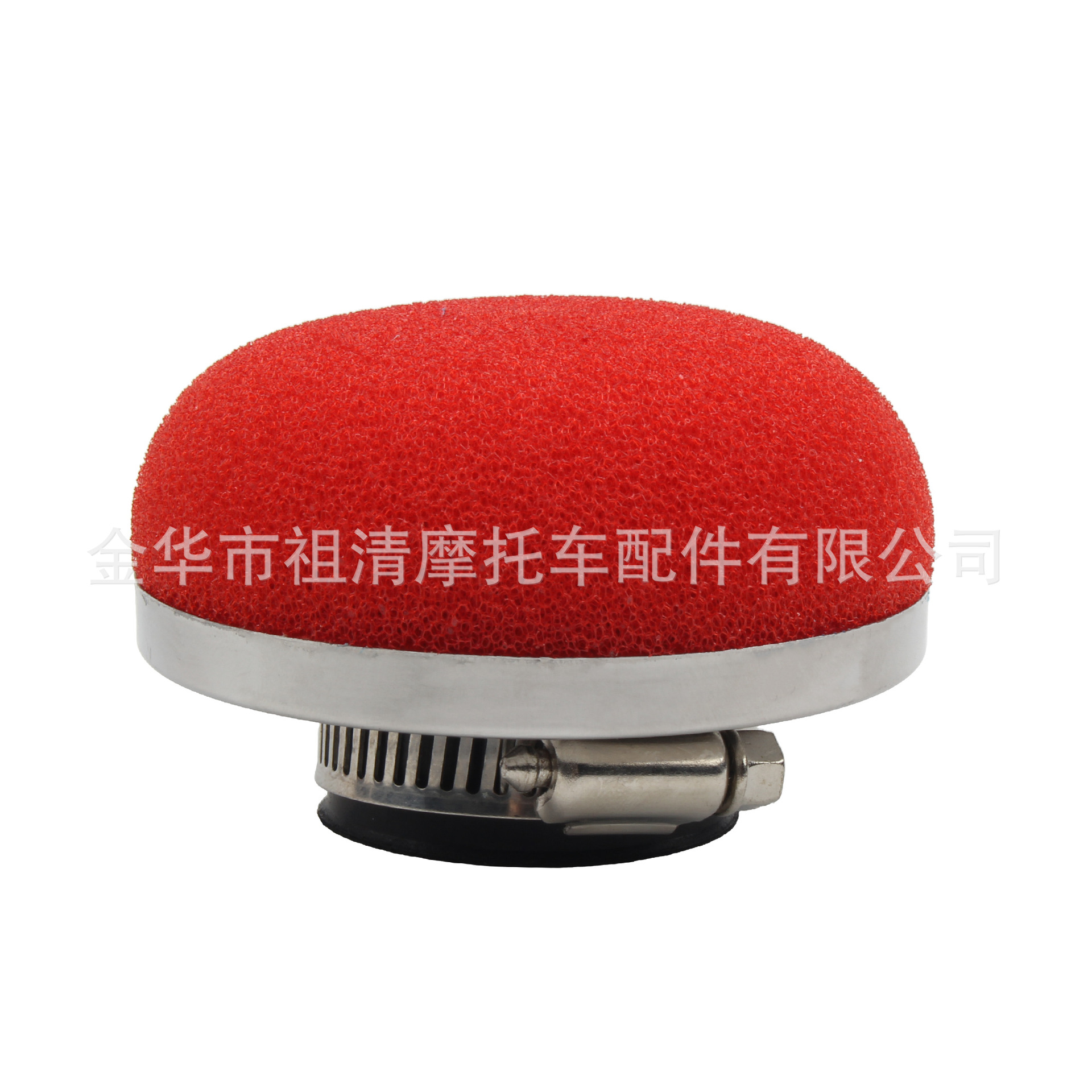 Motorcycle modification accessories straight ball sponge air filter red filter intake pipe 28/58mm size selection