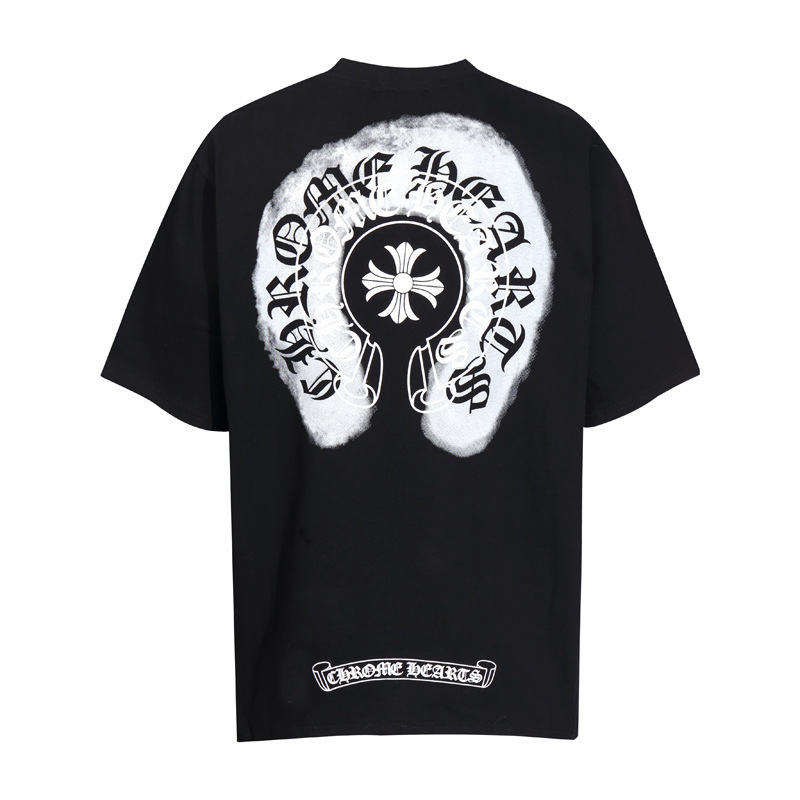 クロムハーツ カラークロスプリント半袖Tシャツ 男女兼用 25クロスボーダー 正規版|undefined