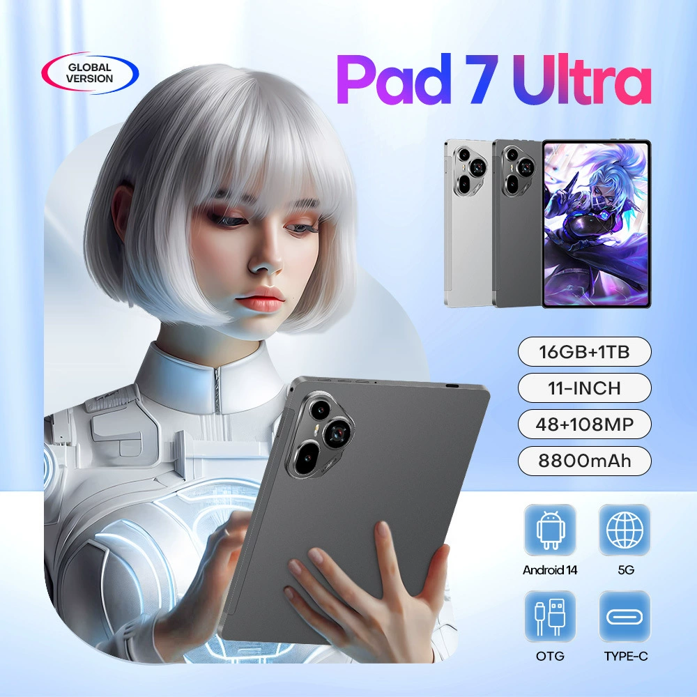 Планшет Pad7 Ultra 10,1 дюйма Android 8.1 — 2 ГБ ОЗУ, 32 ГБ ПЗУ, магниево‑алюминиевый корпус