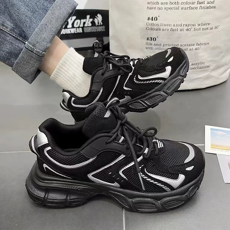 Обувь папы мужские 45 новая особая мужская обувь большого размера 46 сетчатая повседневная спортивная обувь 47 толстой подошвы