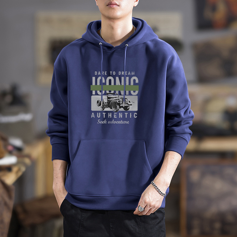Azul escondido con sudadera regular - 2830