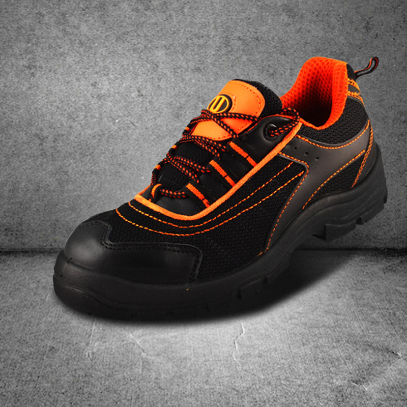 优工劳保鞋安全鞋防砸绝缘鞋劳保鞋多彩低帮款蓝色橙色PAD-U1702