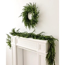 仿真绿植软胶诺福克松藤条婚庆装饰门店装饰圣诞节装饰藤条松针