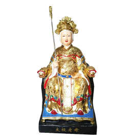 三宵娘娘送子娘娘神像图片彩绘贴金树脂玻璃钢南阳佛像厂直销