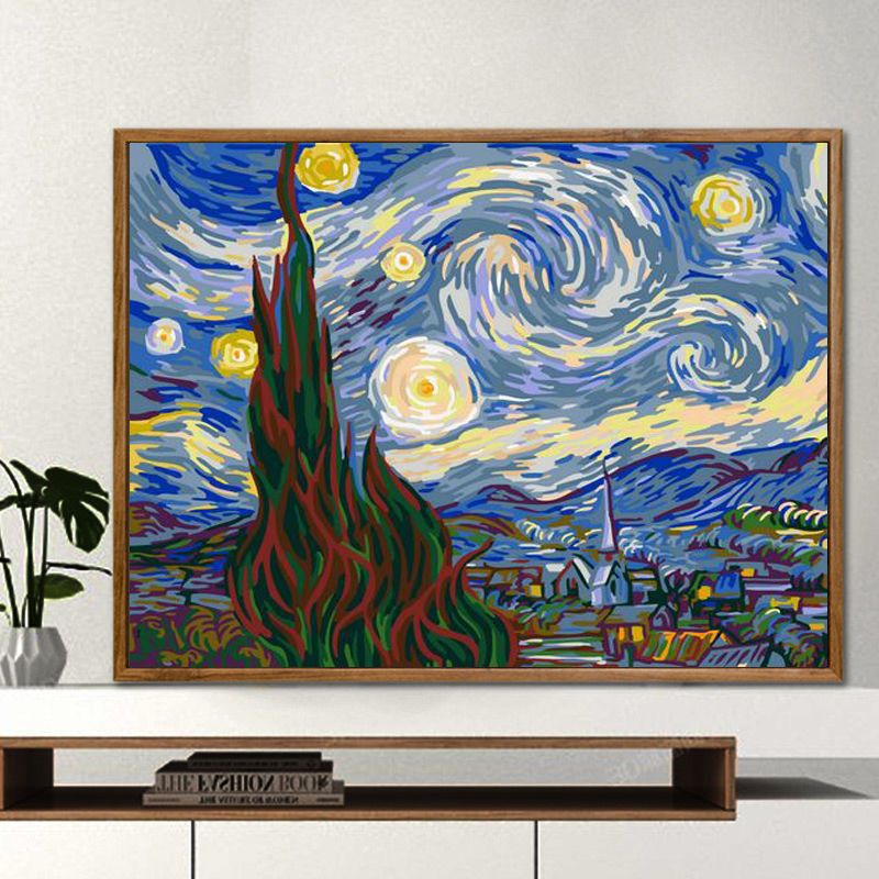 Pintura al óleo digital transfronteriza de Amazon relleno colorante pintura a mano pintura al óleo acrílica venta al por mayor TikTok puesto un envío