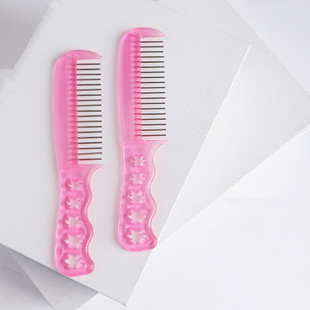 Cross-Border Product Wholesale Wig Steel Comb Anti-Frizz Care Comb Plastic Small Steel Comb Wig Detangling Tool Accessories