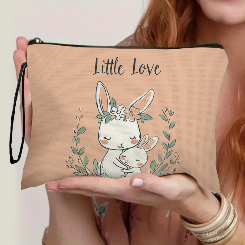 Cross-border Easter Bunny Cute Women's Lipstick Fashion Cosmetic Bag Outdoor Wash Multi-functional Portable Storage Bag