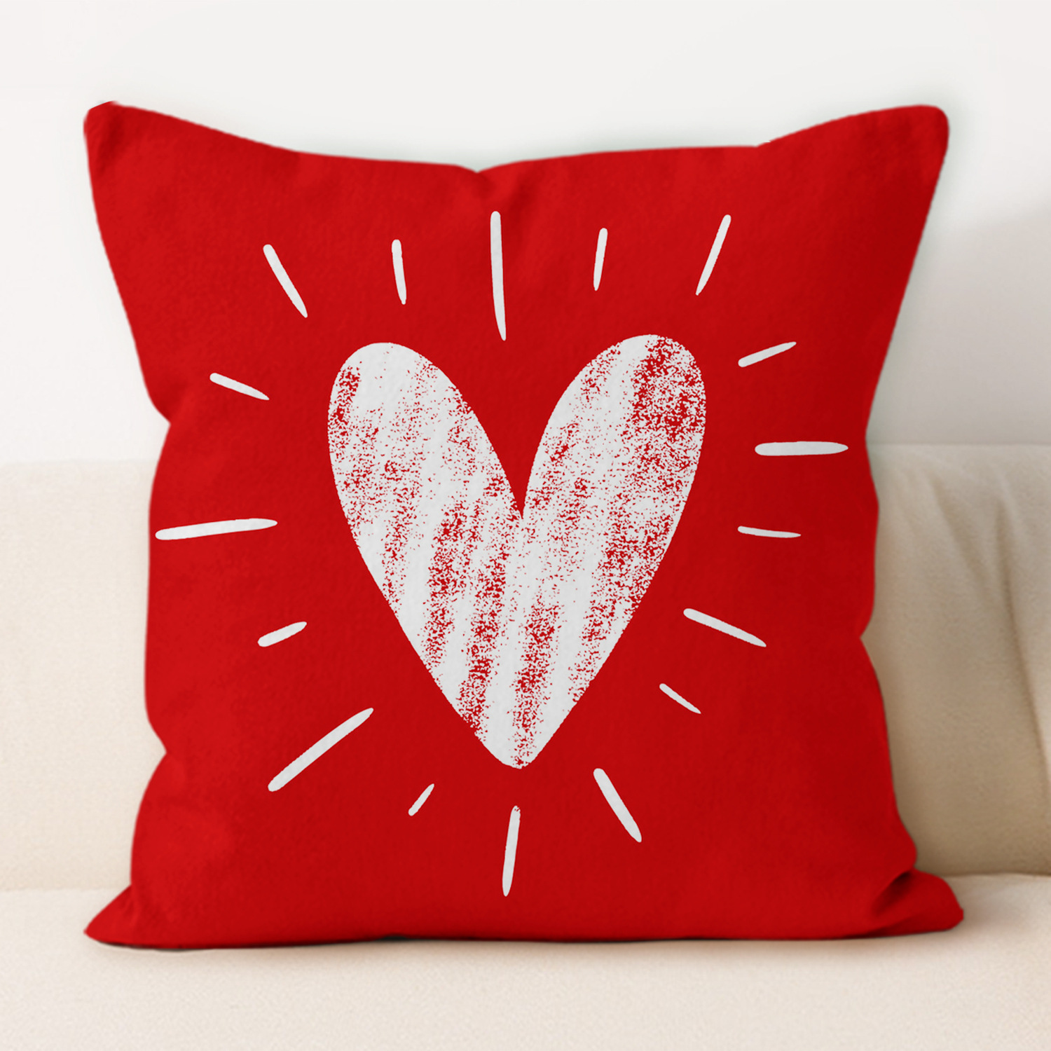 2025 nuevo rojo día de San Valentín almohada moderna y simple nórdica almohada sofá sala de estar almohada cama almohada