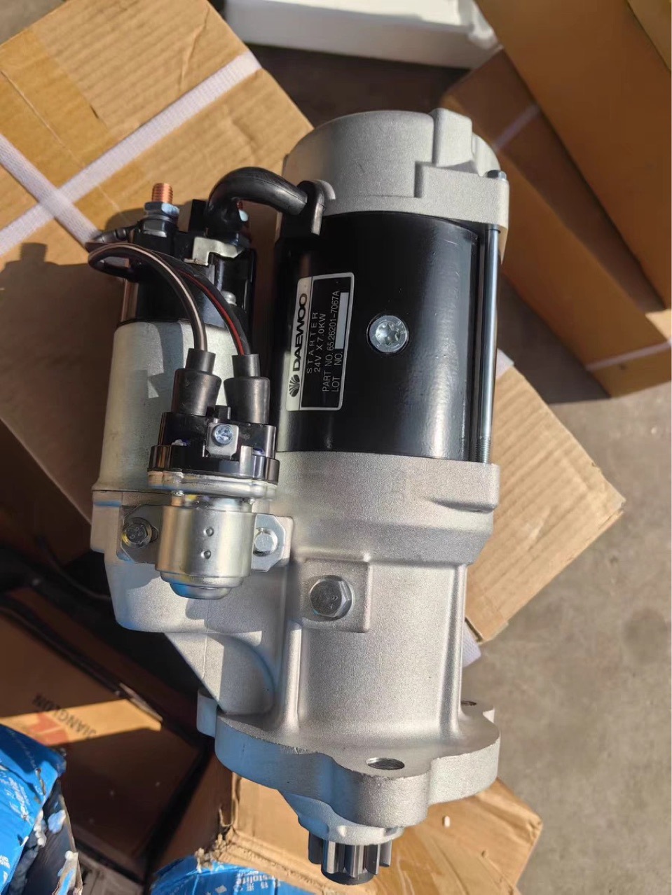 Doosan Daewoo diesel generator set motor 65.26201-7067A starter 300516-00075 motor