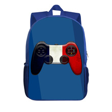 国际站外贸学生幼儿孩童背书包 FR旗帜印花拉链时尚背包来图定制