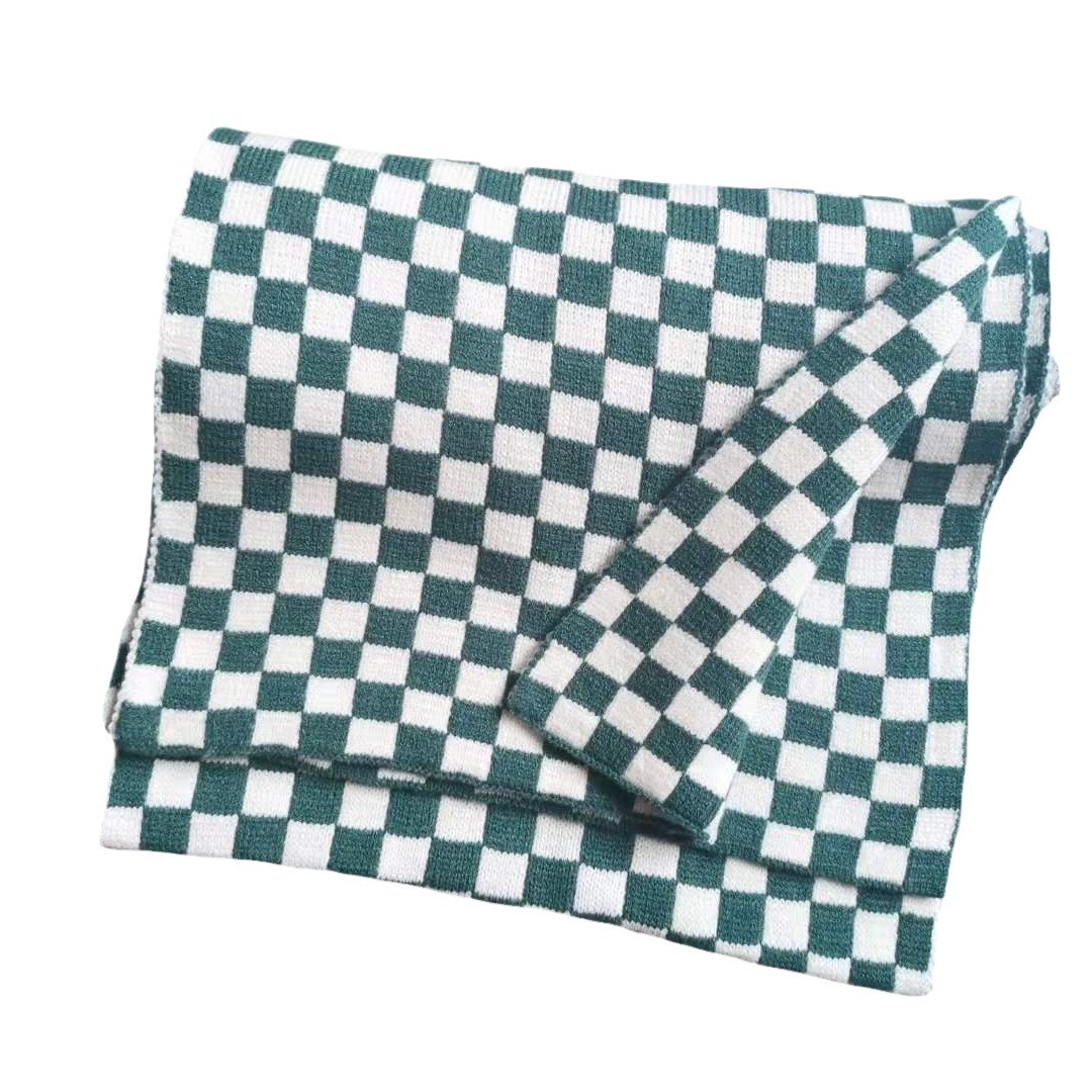 Internet celebrity in chessboard female student couple, black white checkered Korean version versatile, autumn and_voghion.com