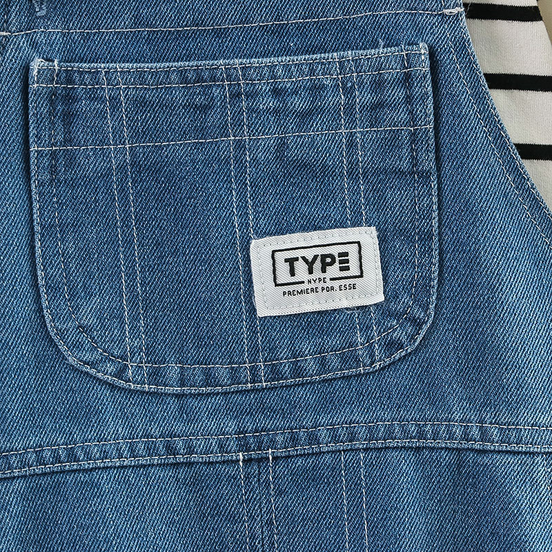 子供のデニムの背もたれのズボンの洋風の春秋の金の両用の股の男女の赤ちゃんの長いジャンプのズボンの子供の乳幼児のズボン