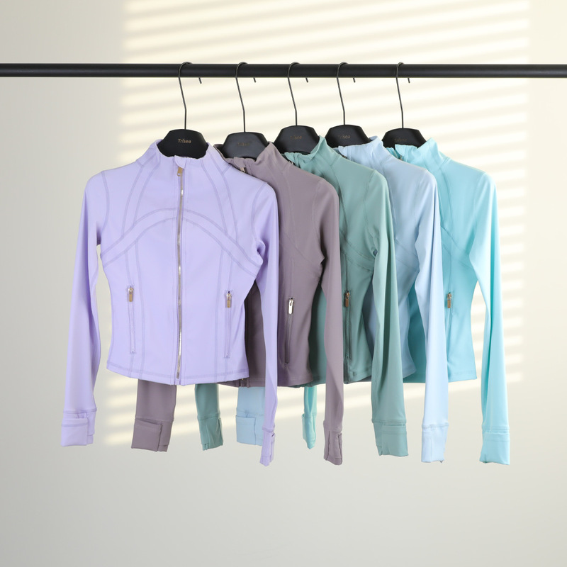 Luoluomu Short Stand-Up Collar Gold Jacket Women's Yoga Jacket Fitness Wear Stand-Up Collar Jacket Breathable Slim Fit Sports Luoluomu Short Stand-Up Collar Gold Jacket Women's Yoga Jacket Fitness Wear Stand-Up Collar Jacket Breathable Slim Fit Sports