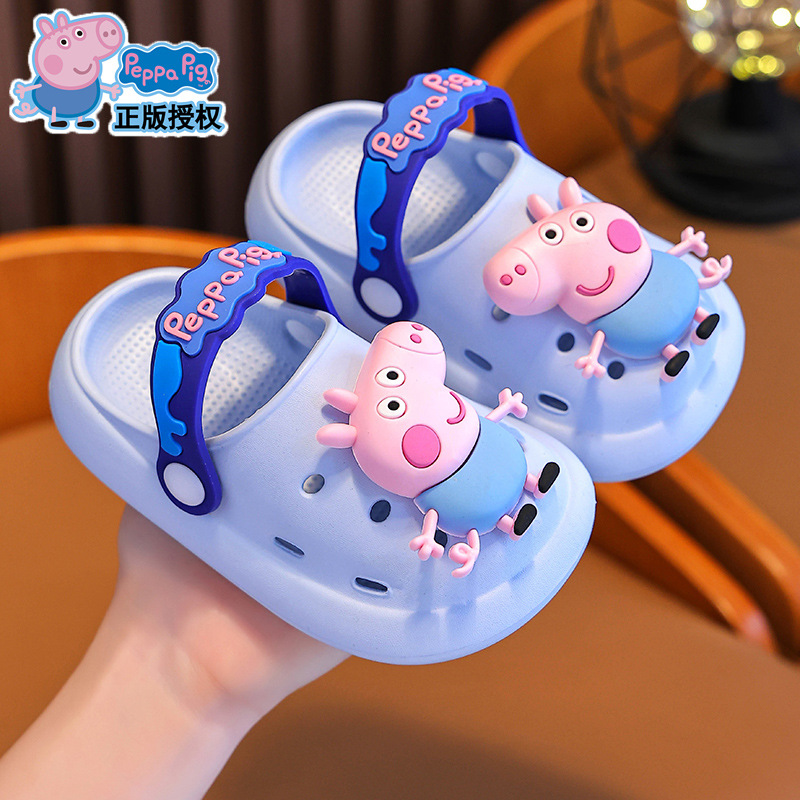 Piggy Page zapatillas de verano para niñas antideslizantes de mierda sensación de bolso transpirable para bebés pequeños zapatos de agujero de playa