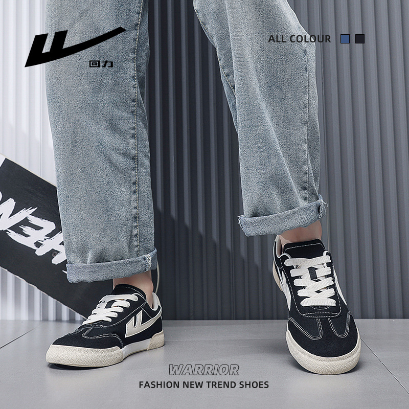 Huili hombres y mujeres zapatos de skate de lazos simples primavera y otoño 2026 nuevos zapatos casuales al aire libre pareja zapatos retrógrados