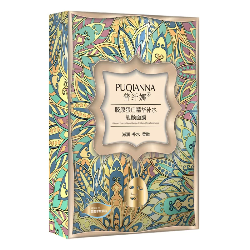 Пользовательская Collagen, увлажняющая эссенция, маска для лица, 10 штук