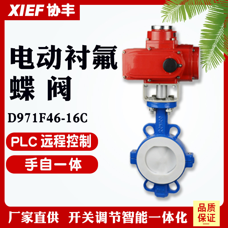 防爆电动衬四氟蝶阀D971F46-16C铸钢DN50 65 80 100 125 200 300