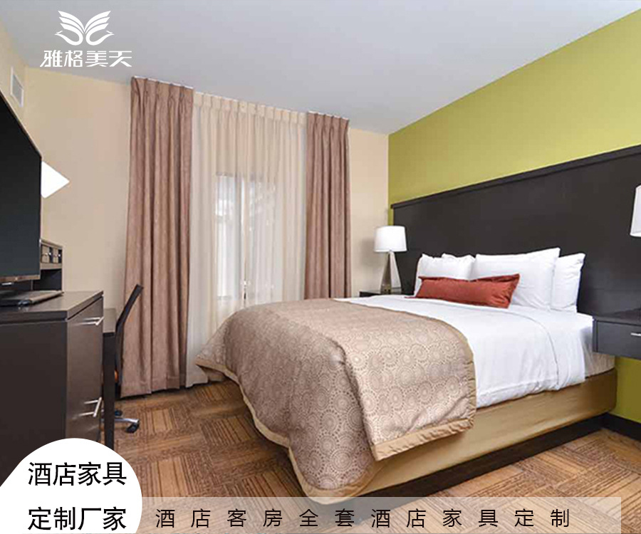 Hotel solid wood furniture custom full set furniture hotel furniture bed room custom complete set sample custom