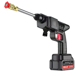 Cross-Border Lithium Battery Car Washing Machine Electric Car Washing Gun Wireless Water Gun Cleaning Gun Portable High-Pressure Household Gardening