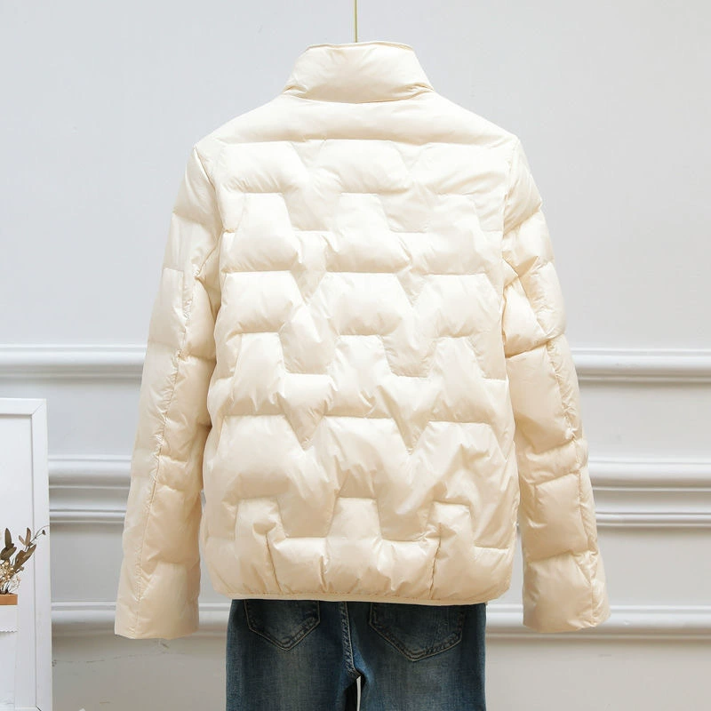  Velvet small down jacket, duck down, for teenagers, western style